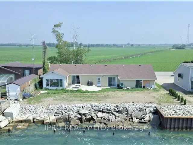 Lake Erie Waterfront Cottage Stunning Views Spacious Bungalow