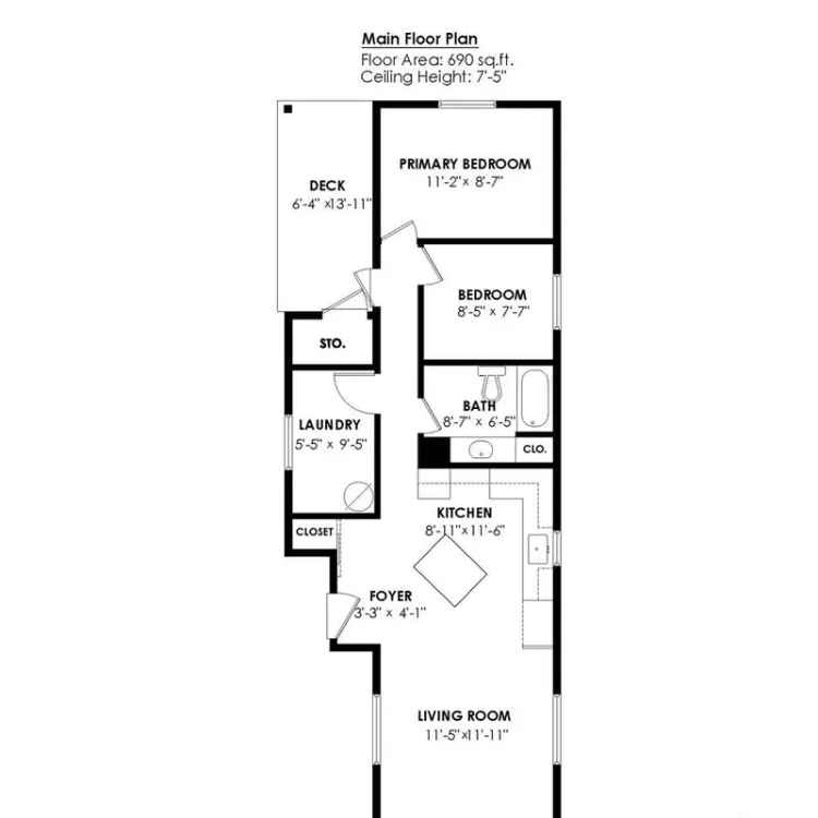 Manufactured Home 2 Bed 1 Bath Renovated Deck Mountain Views