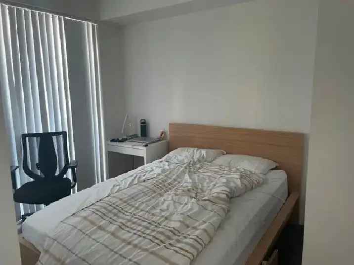 Downtown Toronto Condo - Furnished Bedroom with Ensuite