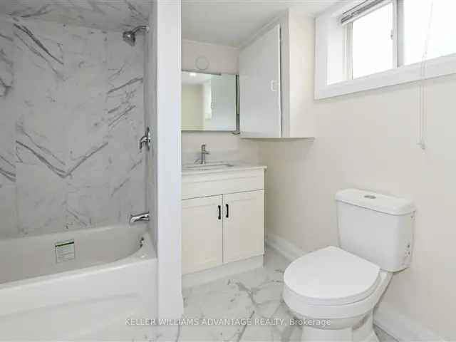 Bright Lower-Level Unit Near Danforth with Renovated Kitchen and Basement