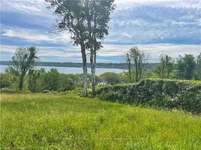 Panoramic Bay View Lot in Wiarton - Build Your Dream Home