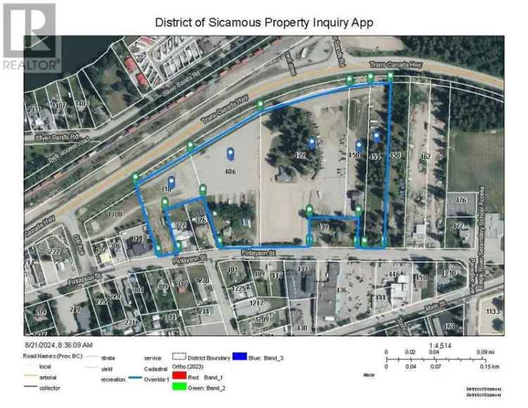 Sicamous 15+ Acre Commercial Development Land