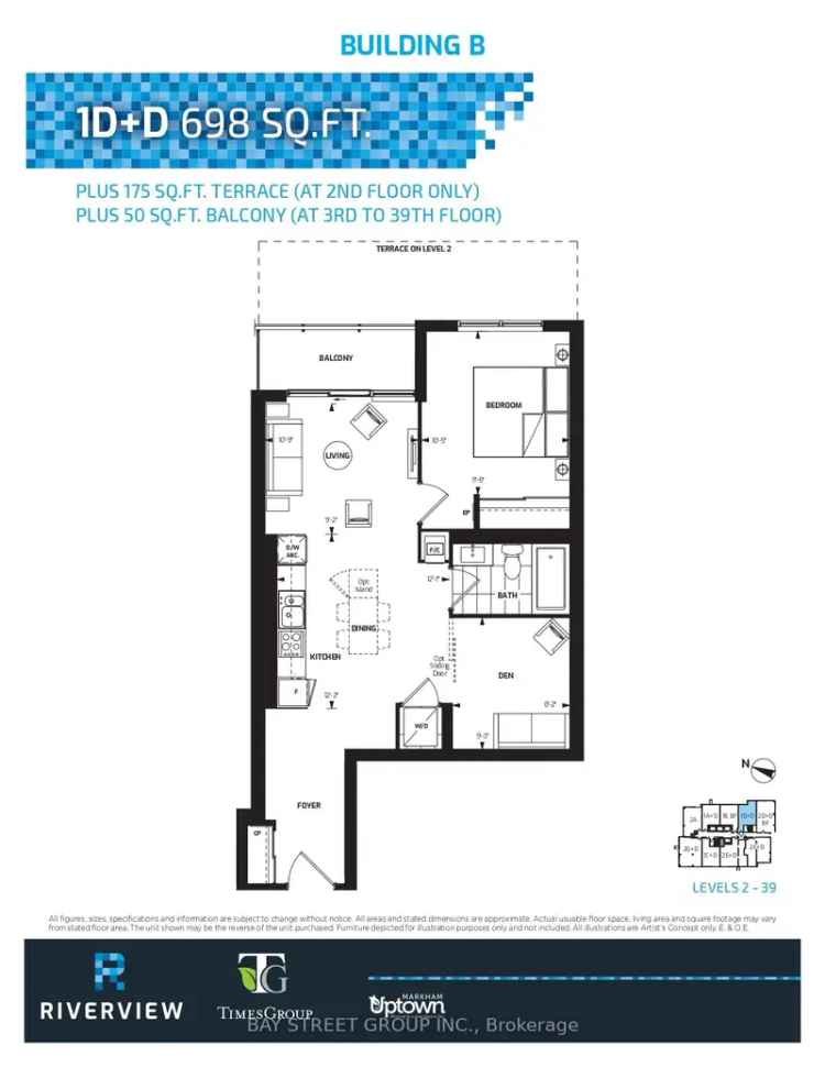 Riverview Condo Markham Spacious 698 Sq Ft Modern Amenities