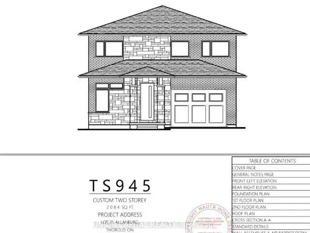 Thorold 2-Storey Home 3 1 Bedrooms 25 Baths 15 Car Garage