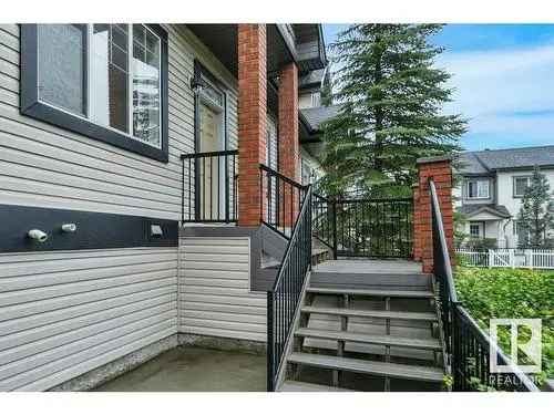 Townhouse For Sale In South Terwillegar, Edmonton, Alberta