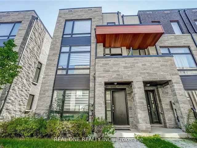 Rare End Unit Townhome Central Vaughan 3 1 Beds 4 Baths