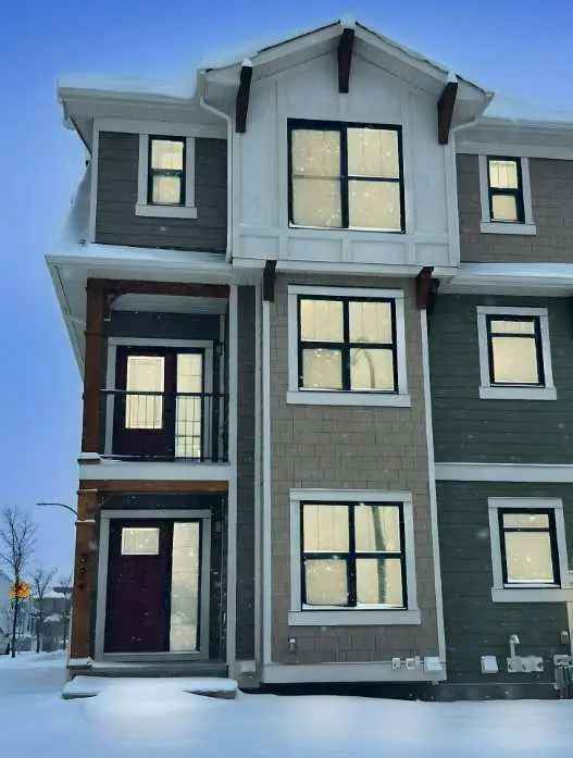 New 3-Bedroom Townhome in Calgary's Alpine Park No Condo Fees