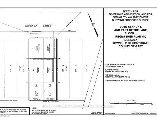 4-Unit Semi-Detached Duplex Rezoning Application