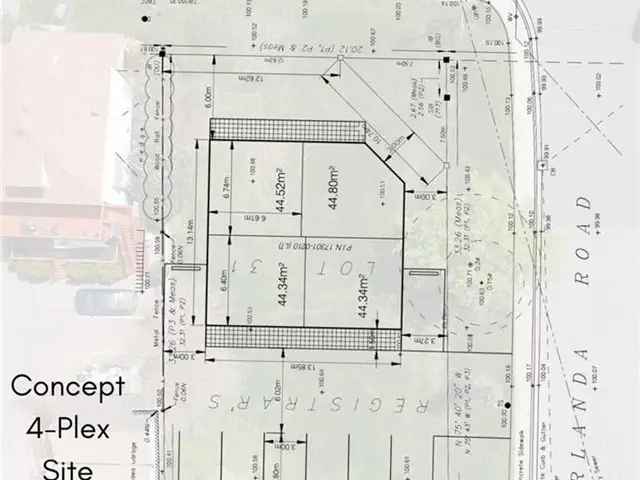 Stoney Creek Residential Building Lot - Fourplex Potential