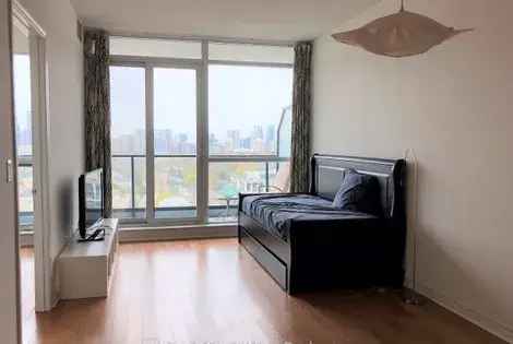 Bright 1+Den Toronto Apartment with West View