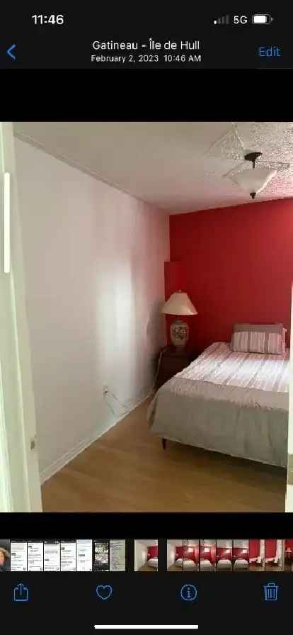 Bedroom for Rent in Hull Near Ottawa