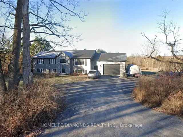 3 Bedroom 2 Bath Raised Bungalow on 1.23 Acres Near Hwy 401