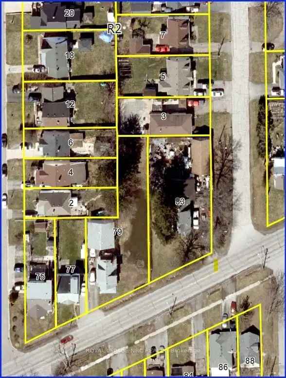 Development Land 83 Lincoln Ave St Catharines R2 Zoning