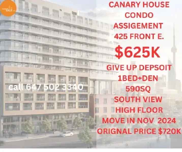 Canary house condo assignment-give up deposit|楼花转让