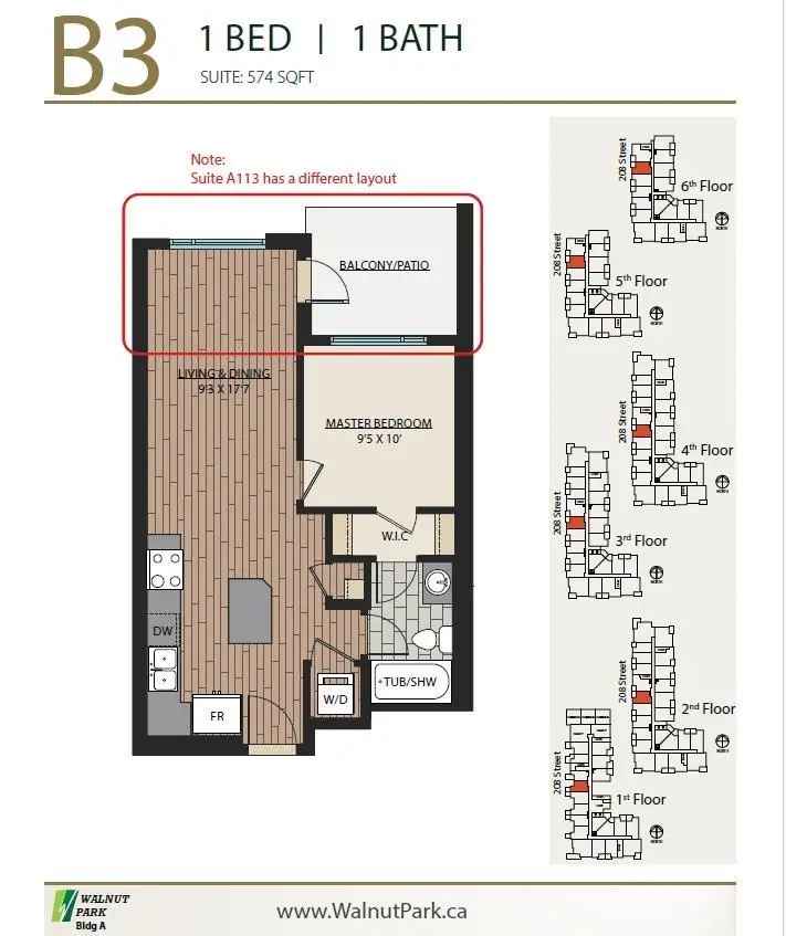 1-Bedroom Condo for Sale in Langley's Walnut Park