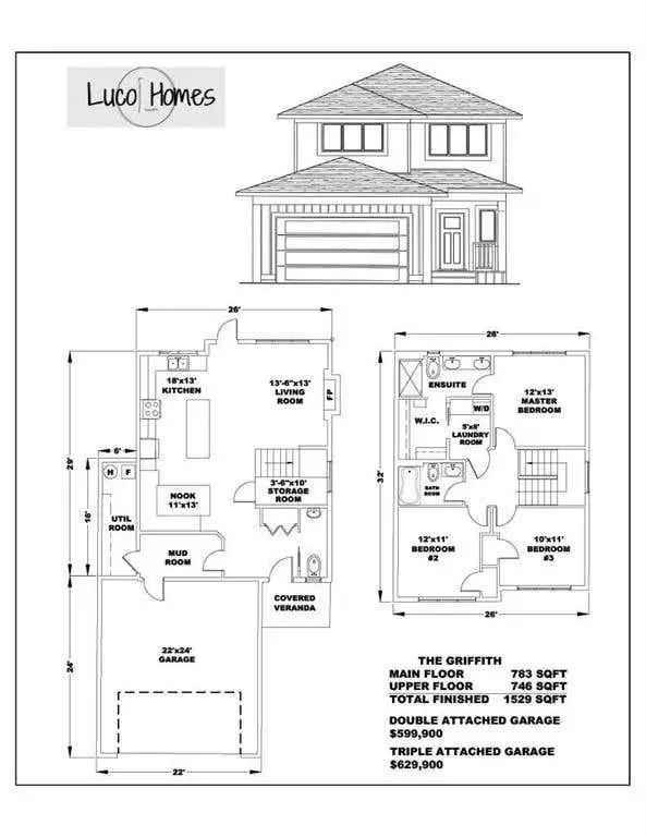 Spacious Two Story Home with Garage and Open Concept Living