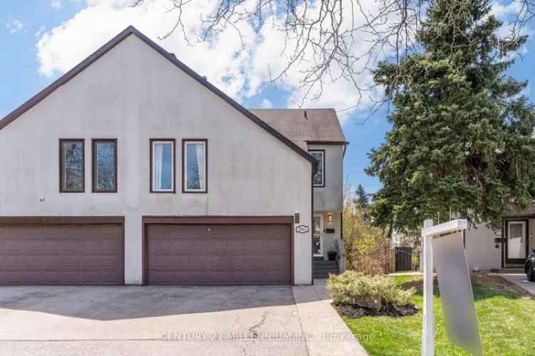 Renovated Meadowvale Semi-Detached Home 4 Beds 2 Baths Double Garage