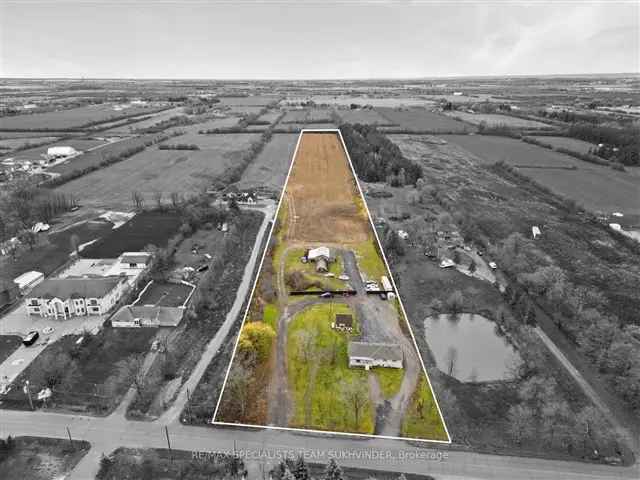 10-Acre White Belt Land Opportunity Near Brampton