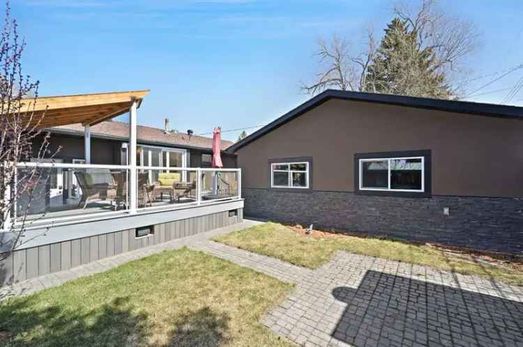 Brentwood Bungalow: Stonework, Heated Garage, Deck Patio