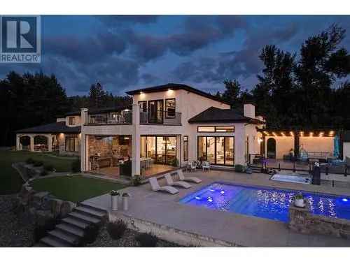 Southeast Kelowna Estate: 9000 sq ft Luxury Home on 7 Acres