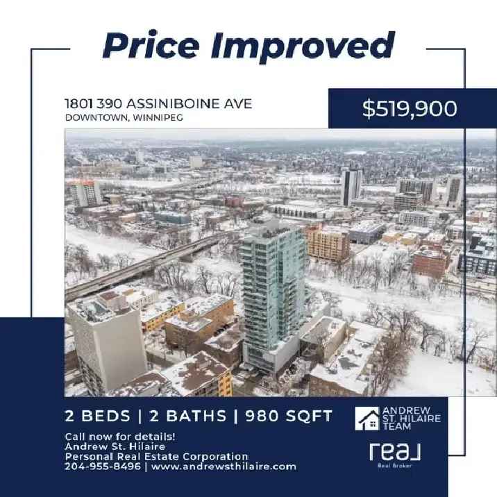 Condo for Sale in Downtown Winnipeg