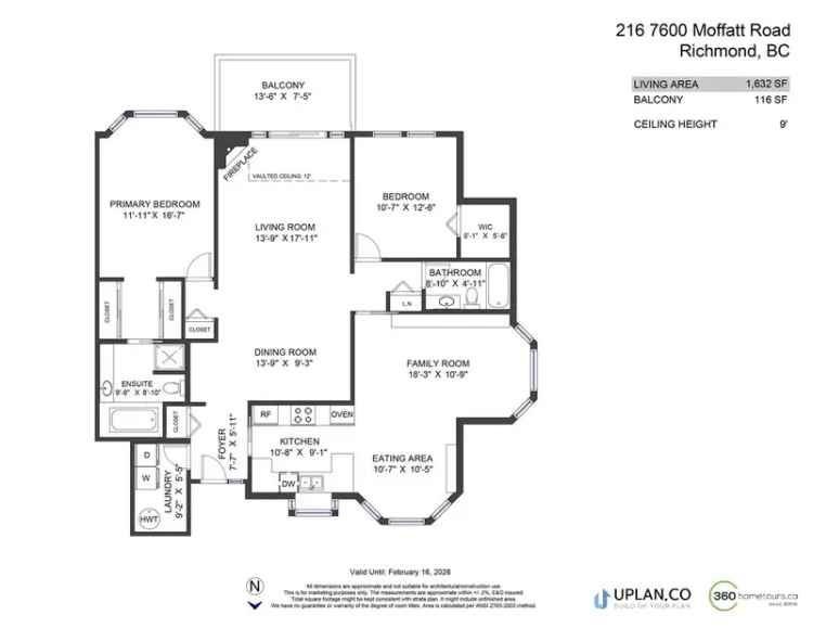 Spacious 2-Bedroom Corner Unit in Richmond near Minoru Park