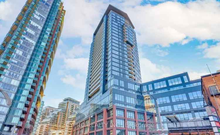 Buy condo in Liberty Village with panoramic lake views and balcony