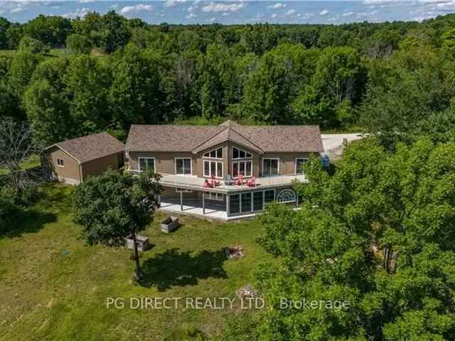 Waterfront Home on 53 Acres with Private Beach