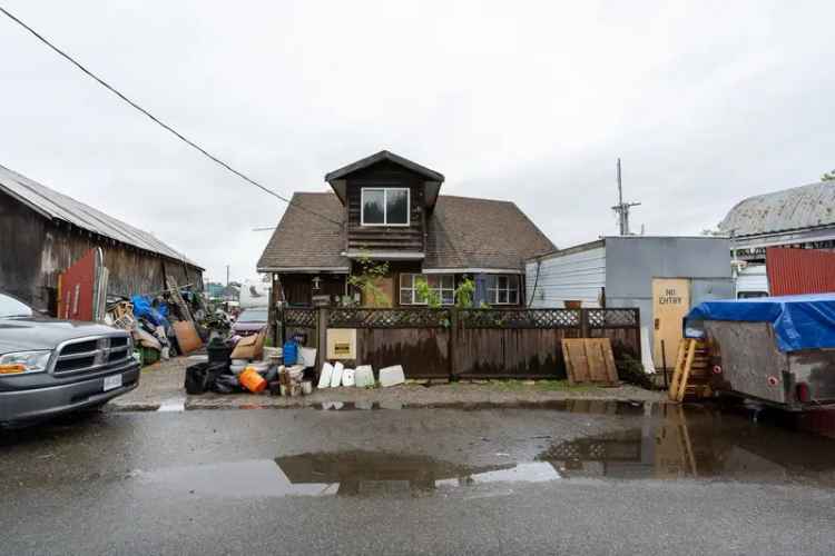 Riverfront Industrial Property with Home Delta BC