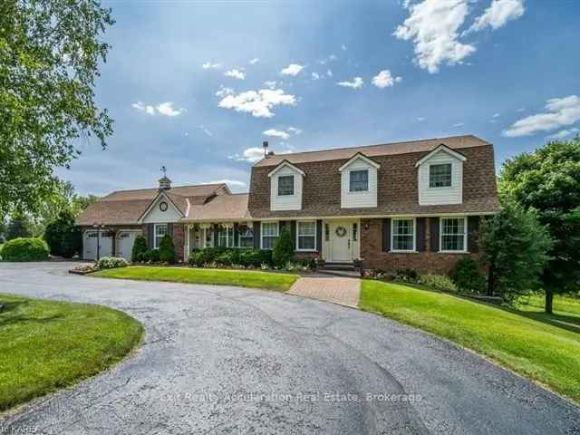 Unique Brick Home on 40.5 Acres with Inground Pool and River Frontage