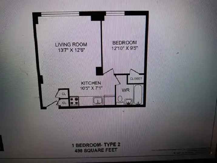 May,  1BR Apartment DOWNTOWN SUbway SUBLEASE 1 Year -SemiFurnish