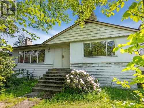 House For Sale In Mahon North Vancouver British Columbia