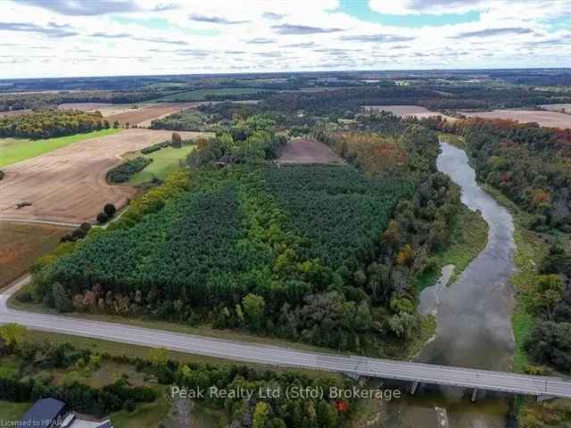 63 Acre Riverfront Hobby Farm Maitland River Hunting Fishing Hiking