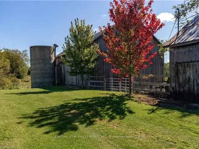 100 Acre Hobby Farm with Barn and Farmhouse near Williamsford