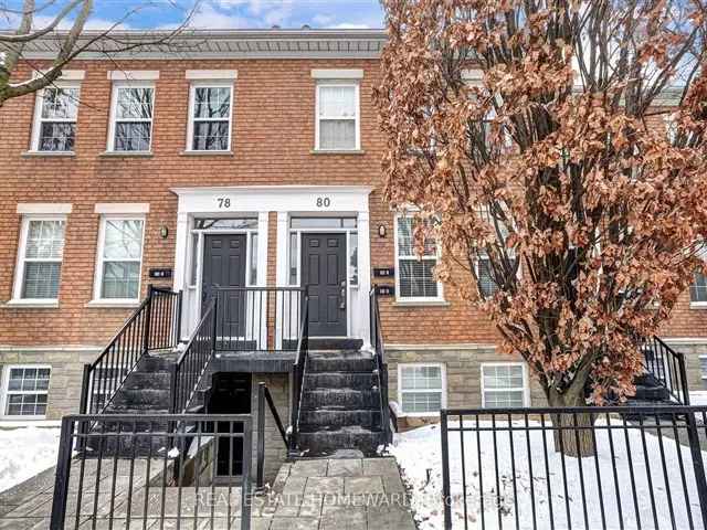 Main Floor Townhome near Queen St Shops Trendy Leslieville