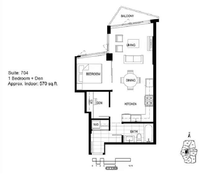 Opsal: 1 bed   1 den @ 1775 Quebec Street, Vancouver, BC