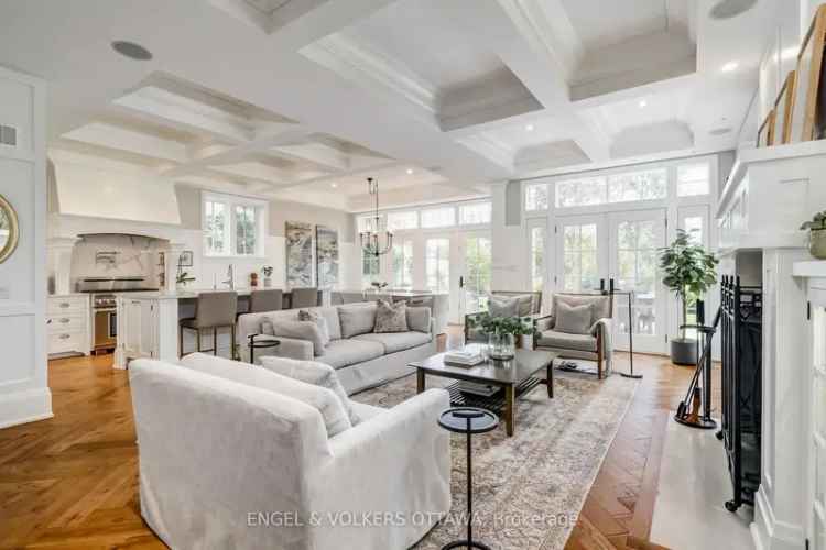 Manotick Waterfront Masterpiece: Luxury Home with Rideau River Views