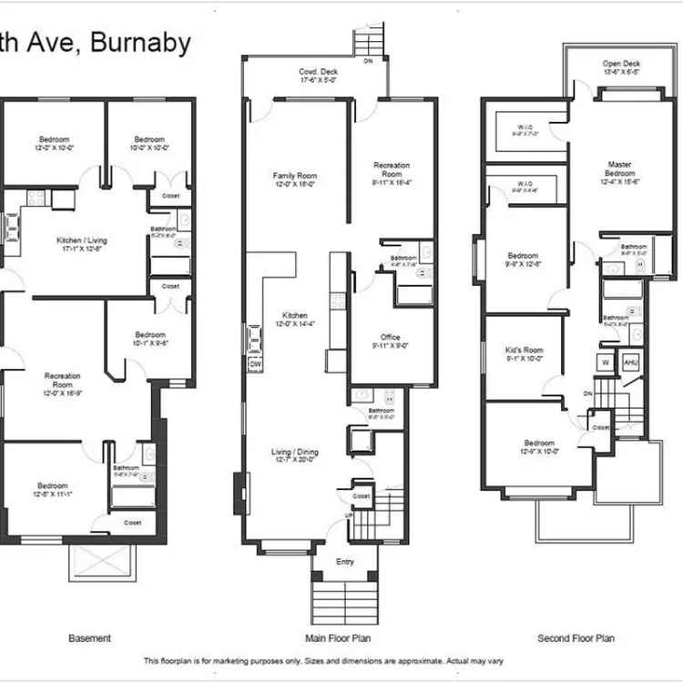 Buy Spacious 1/2 Duplex Near Robert Burnaby Park with 9 Bedrooms