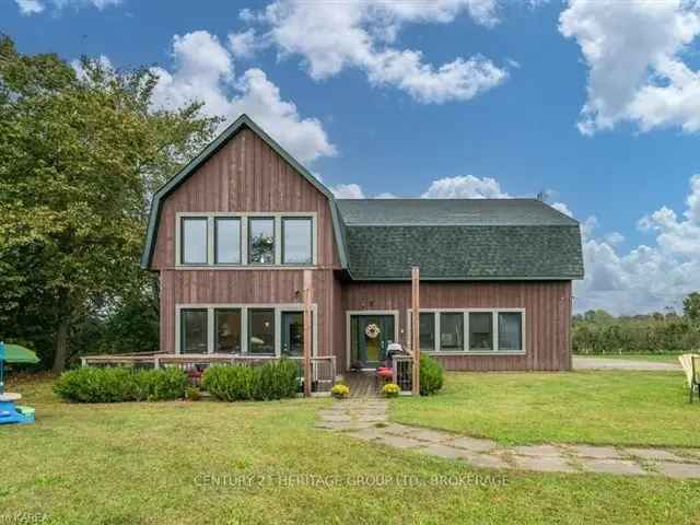 68 Acre Property with Custom Home and Barn Near Rideau Lakes