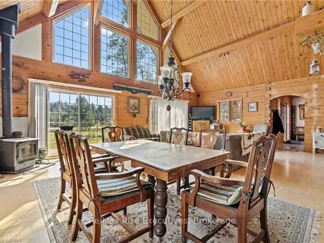 3000 sq ft Log Timber-Frame Home on 5 Acres