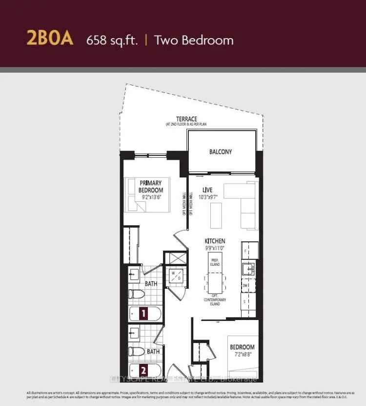 Clockwork Upper Joshua Creek 2 Bed 2 Bath Condo