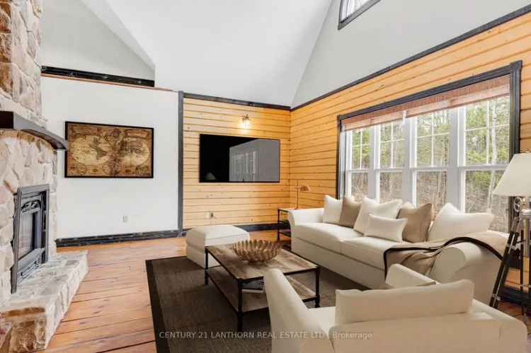 30-Acre Log Home near Madoc with Pool and Shop