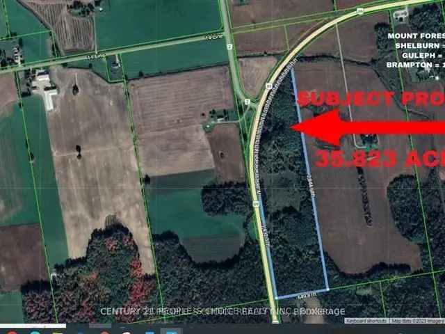 35.823 Acres Land in Minto - Custom Home or Subdivision Opportunity