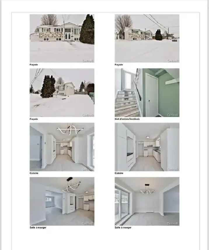 3 Bedroom Renovated Apartment for Rent in Repentigny
