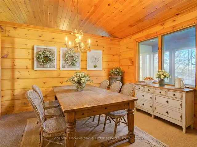 Rustic Waterfront Log Home on Picton Bay