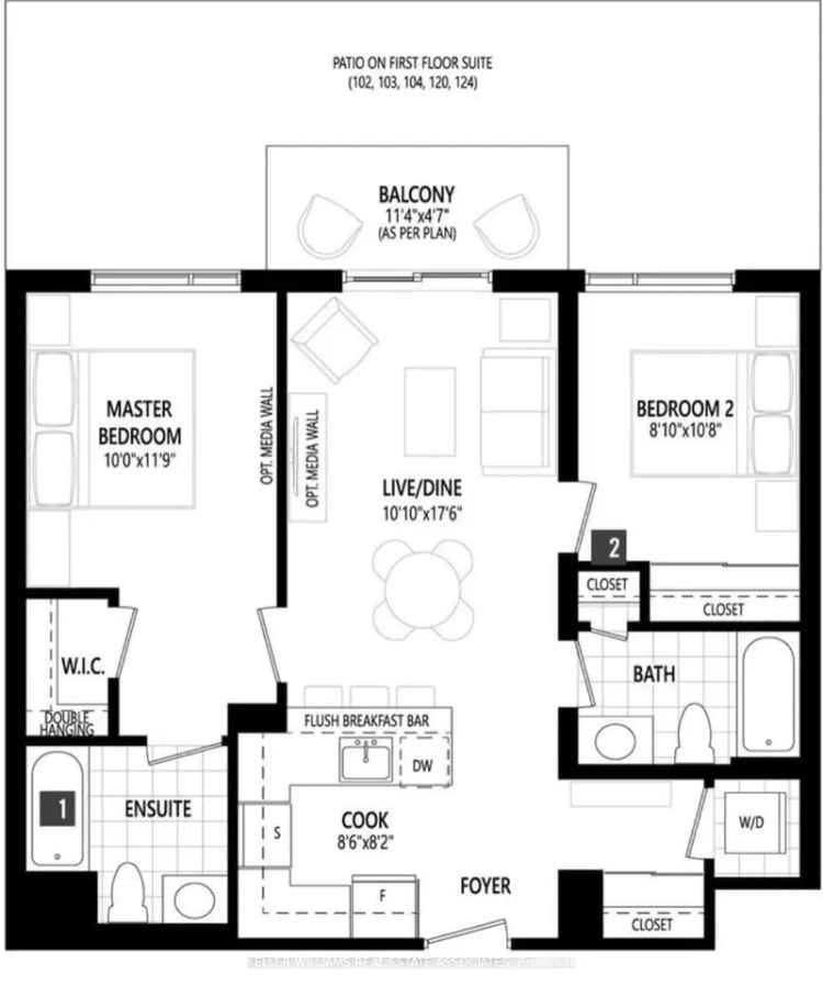 Modern 2-Bed 2-Bath Condo with East Views and Amenities