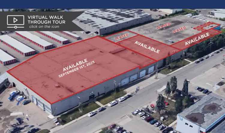 Rent Industrial Property Warehouse in North West Edmonton with Upgraded Features