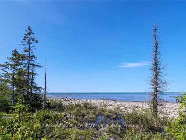 Bruce Peninsula Waterfront Lot 12 Acres 500ft Shoreline