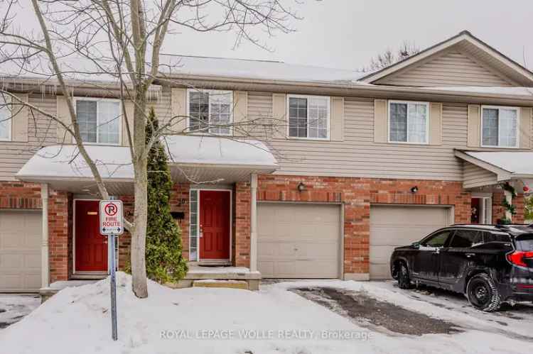 Modern Townhouse in East Galt with Private Patio and Finished Basement