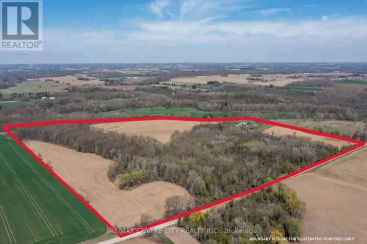 78-Acre Farm near Innerkip with Updated Farmhouse Saltwater Pool and Shop